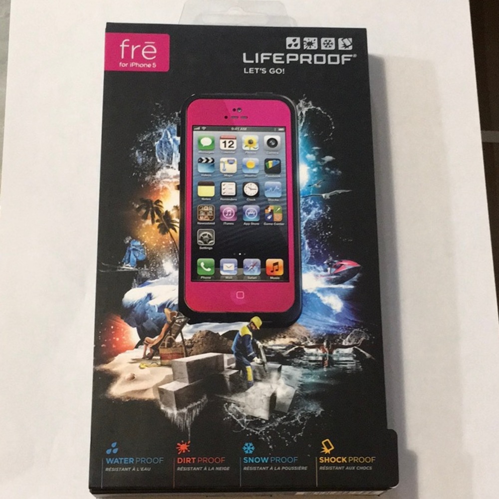 Fre LIFEPROOF Case for iPhone 5 - magenta/black